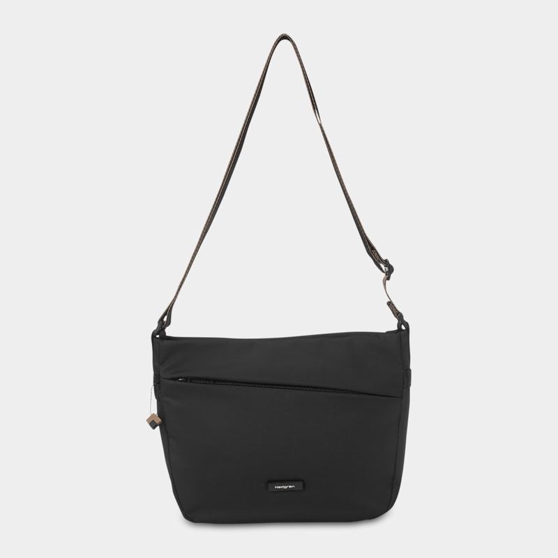 Hedgren Gravity Torba Crossbody Ženske Crne | JFG4984QS