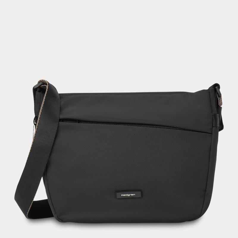 Hedgren Gravity Torba Crossbody Ženske Crne | JFG4984QS