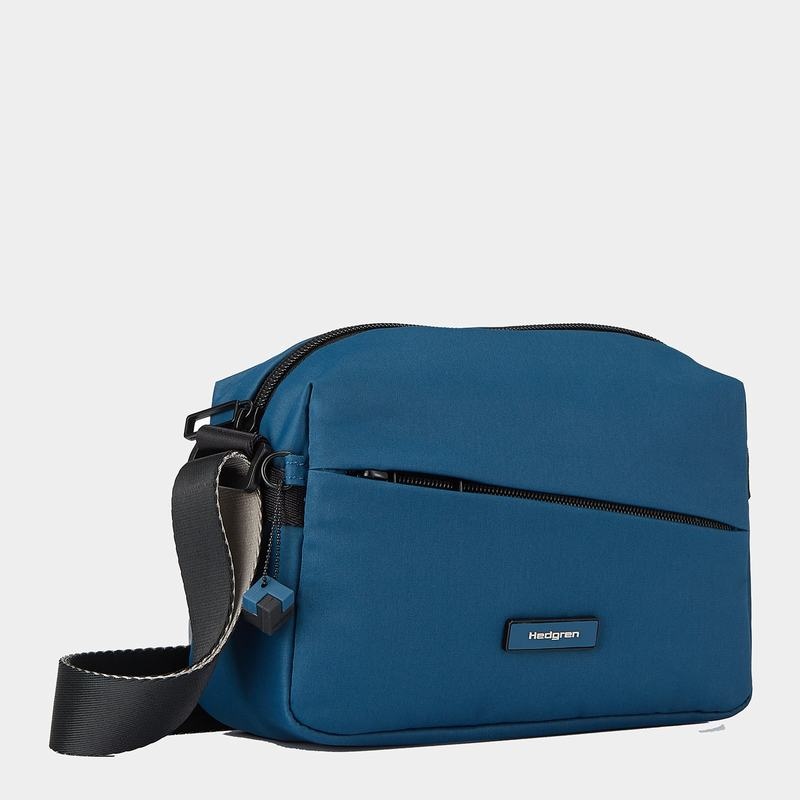 Hedgren Neutron Small Torba Crossbody Ženske Plave | UTT7952EQ