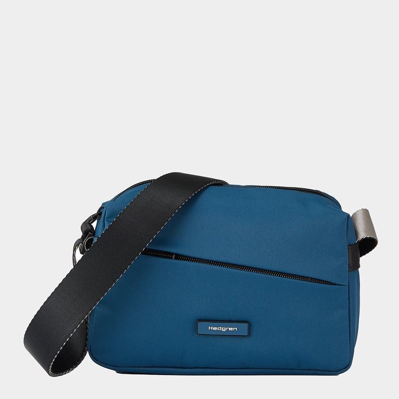 Hedgren Neutron Small Torba Crossbody Ženske Plave | UTT7952EQ