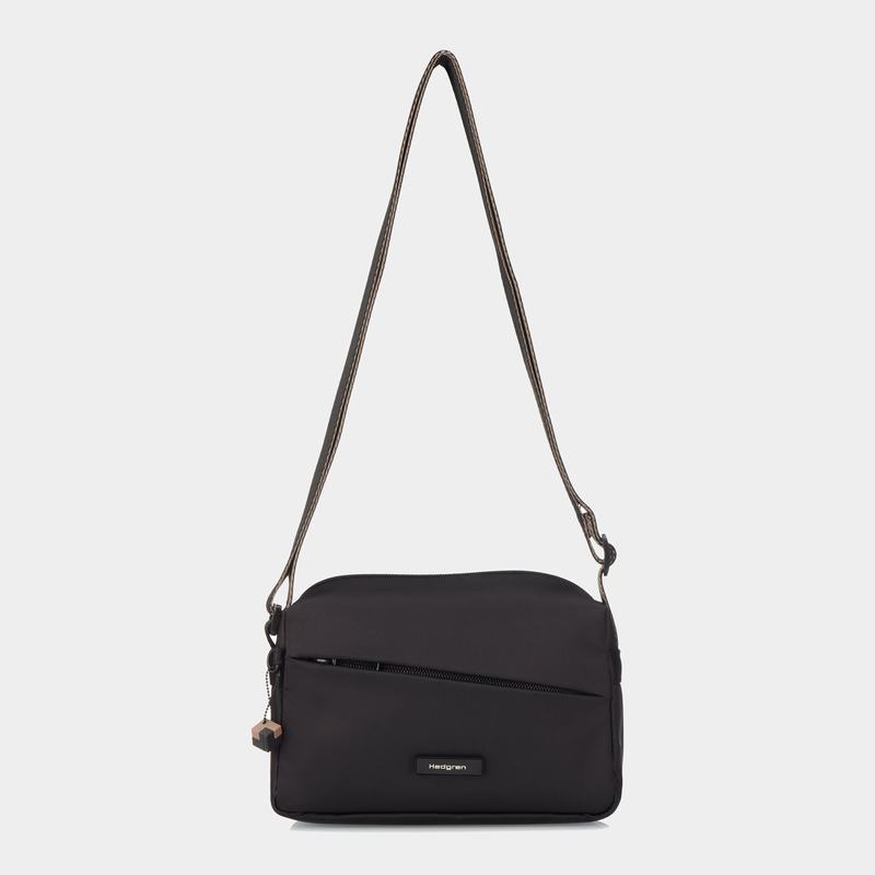 Hedgren Neutron Small Torba Crossbody Ženske Crne | ZPU8095BP